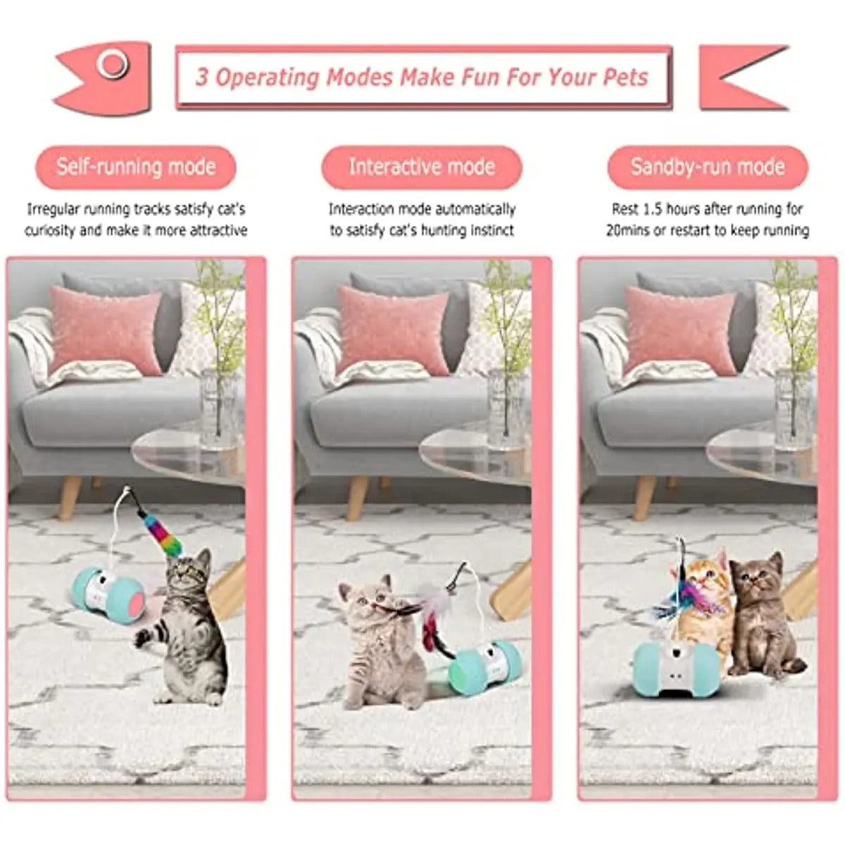 Fun cat chaser remote-control toy