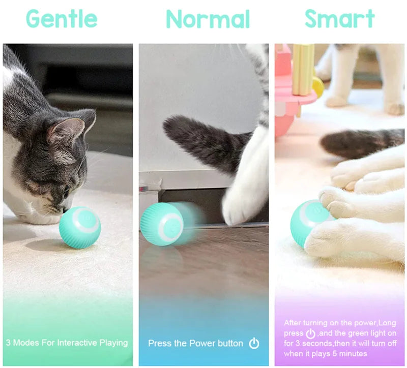 Automatic Rolling Ball For Cats