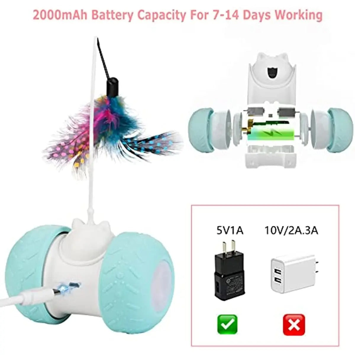 Fun cat chaser remote-control toy